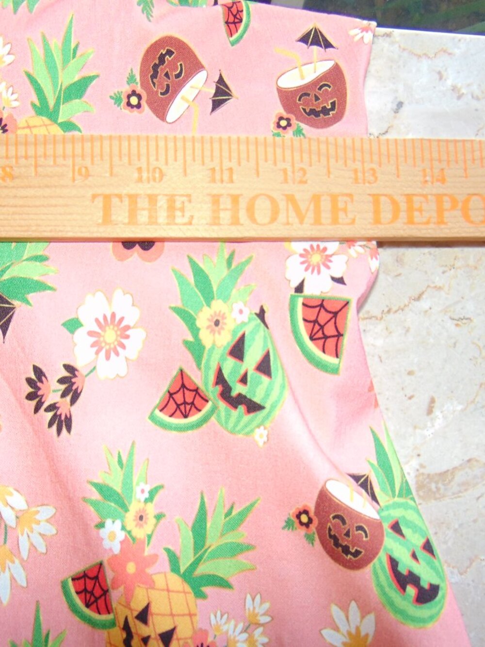 NEW Unique Vintage Pink June-o-ween Spooky TIKI Swing Dress Pin Up Halloween M - Picture 14 of 16